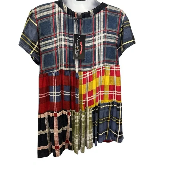 NWT.  Sacred Threads Blouse S/M.   218347.  CL/GR04 - Picture 2 of 3